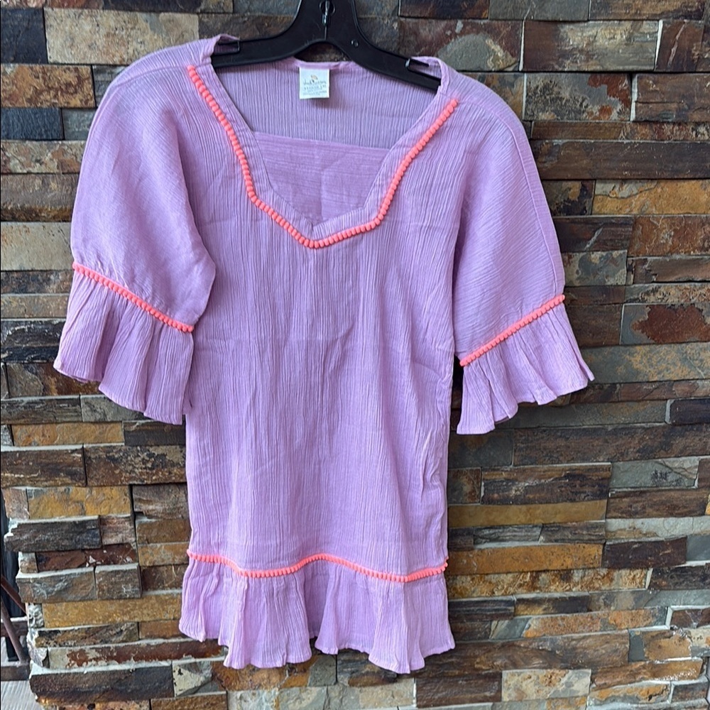 Girls Shade Critters Purple Gauze Swimsuit Coverup
